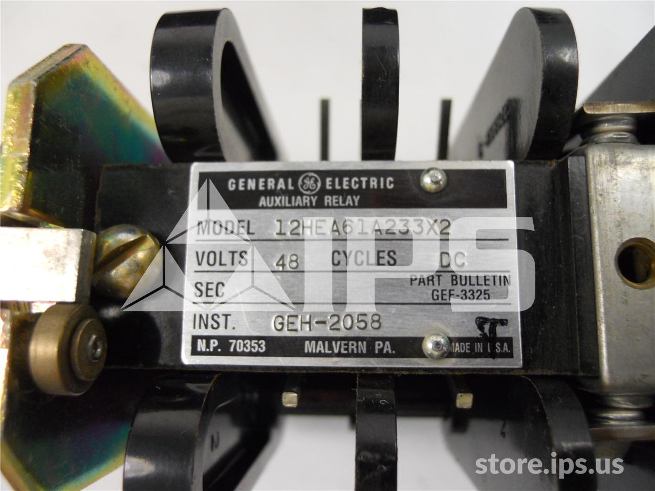 12HEA61A233X2 GE / General Electric 48VDC HEA LOCK OUT RELAY 3 STAGE